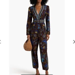 Farm Rio Brown Jumpsuit, new with tags, size S